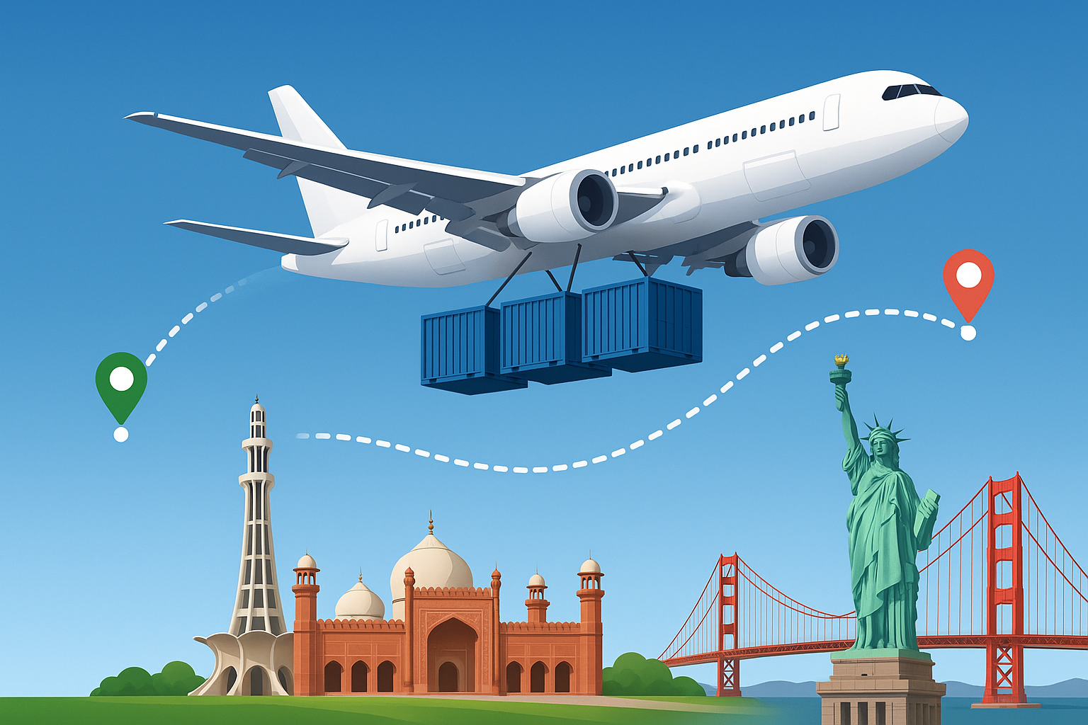 Pakistan to USA (Door to Door)
